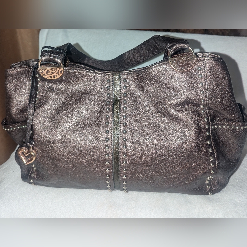 Brighton Pretty Tough Andie metallic shoulder bag.